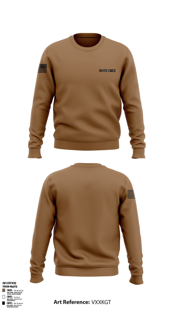 354th CMCO 72084124 Crew Neck Sweatshirt - 1