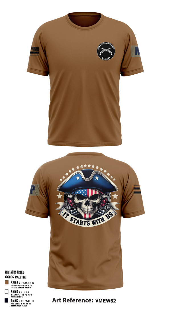 94th Military Police Company 72735886 Short Sleeve Performance Shirt - 1