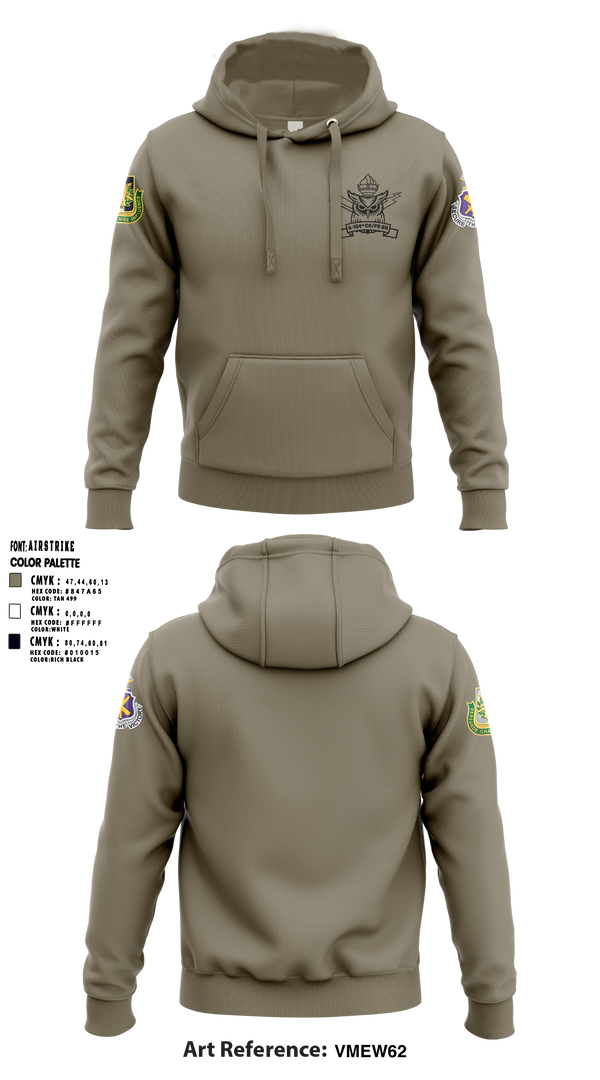 4th/104th BN (CA/PO) 7380170 Hoodie - 2
