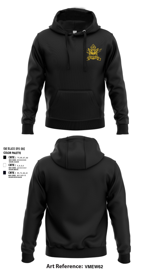 4th/104th BN (CA/PO) 7380170 Hoodie - 3