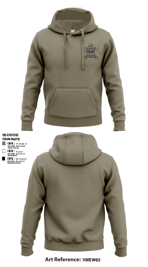4th/104th BN (CA/PO) 7380170 Hoodie - 4