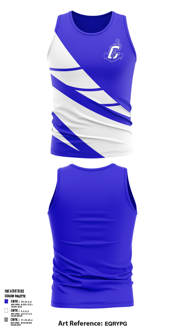 Cumberland Jr. Clippers Football & Cheer 71930155 Tank Top - 1