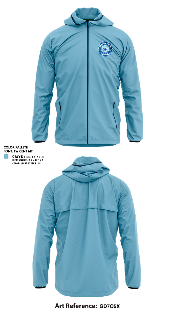 Windbreaker, Samba Wave, Men's Soccer, Teamtime, Team time, sublimation, custom sports apparel, team uniforms, spirit wear, spiritwear, sports uniforms, custom shirts, team store, custom team store, fundraiser sports, apparel fundraiser