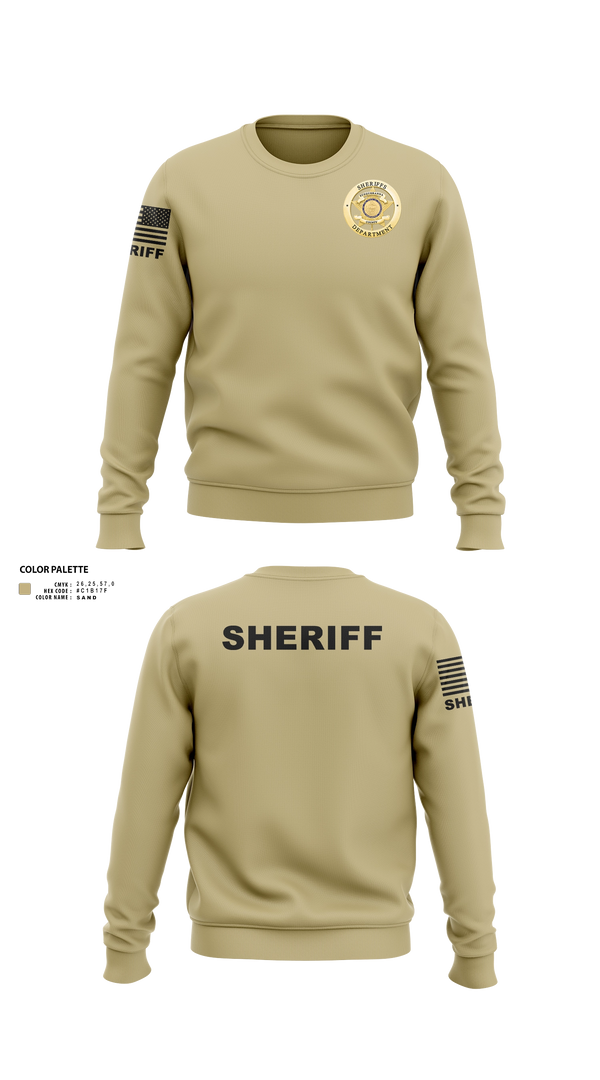 Crew Neck Sweatshirt, Susquehanna County Sheriff, Police, Teamtime, Team time, sublimation, custom sports apparel, team uniforms, spirit wear, spiritwear, sports uniforms, custom shirts, team store, custom team store, fundraiser sports, apparel fundraiser