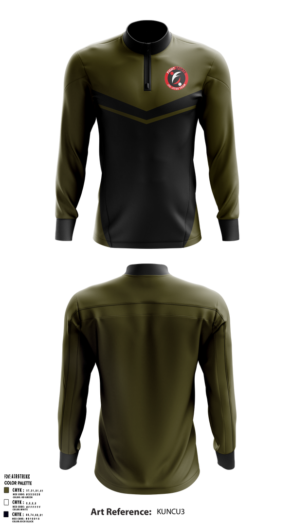 Fight Sports 37658569 Quarter Zip Jacket - 1