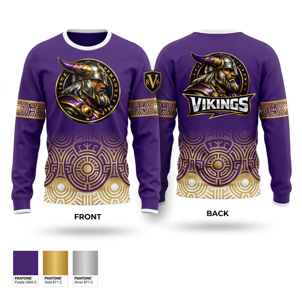 Crew Neck Sweatshirt, Tarboro High Vikings, , Teamtime, Team time, sublimation, custom sports apparel, team uniforms, spirit wear, spiritwear, sports uniforms, custom shirts, team store, custom team store, fundraiser sports, apparel fundraiser
