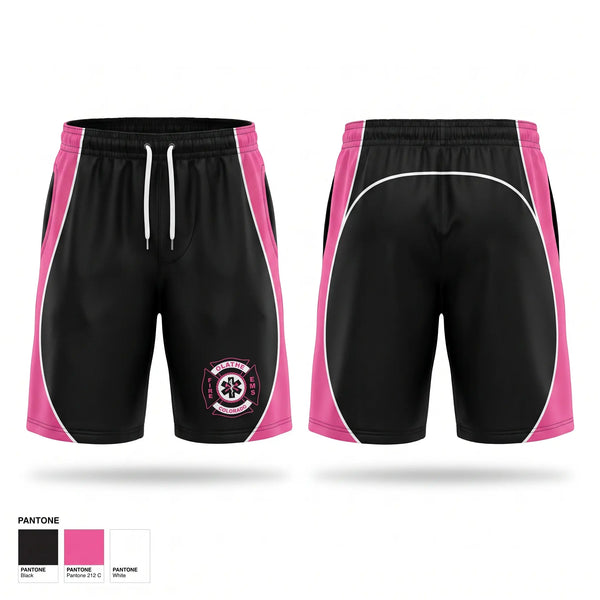 Athletic Shorts With Pockets, Olathe Firefighters Association, Fire Department, Teamtime, Team time, sublimation, custom sports apparel, team uniforms, spirit wear, spiritwear, sports uniforms, custom shirts, team store, custom team store, fundraiser sports, apparel fundraiser