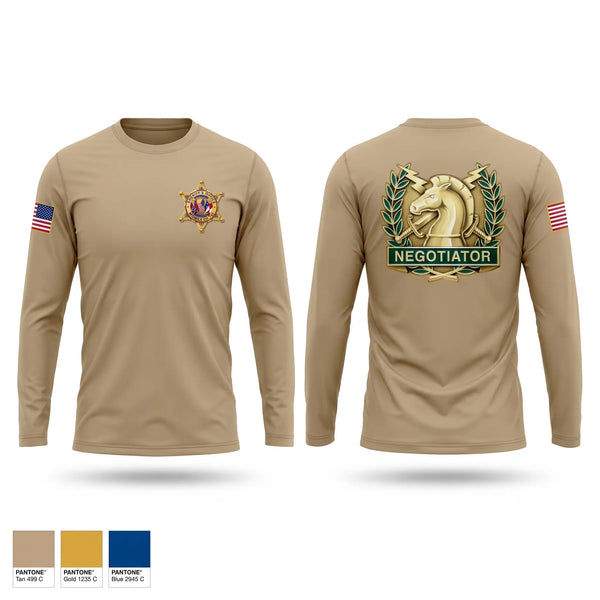 Long Sleeve Performance Shirt, Mobile county Sheriff's Hostage Crisis Team, Police, Teamtime, Team time, sublimation, custom sports apparel, team uniforms, spirit wear, spiritwear, sports uniforms, custom shirts, team store, custom team store, fundraiser sports, apparel fundraiser