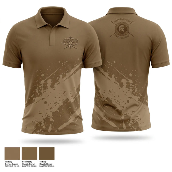 Short Sleeve Performance Polo, Global Protection & Strategic Group, , Teamtime, Team time, sublimation, custom sports apparel, team uniforms, spirit wear, spiritwear, sports uniforms, custom shirts, team store, custom team store, fundraiser sports, apparel fundraiser