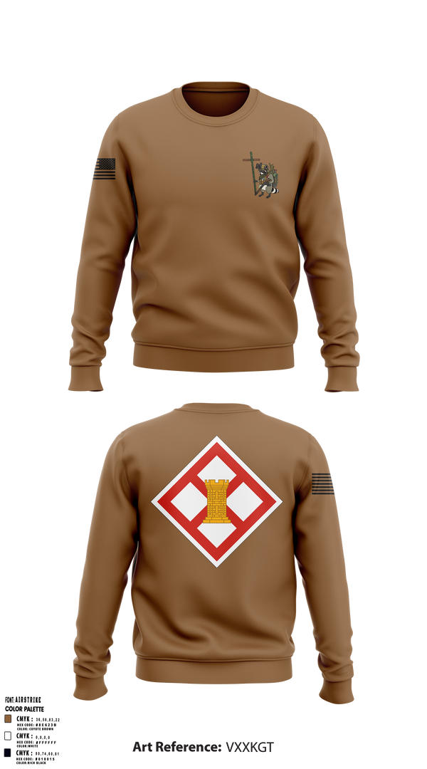 441st EN CO 1st PLT 50627324 Crew Neck Sweatshirt - 1