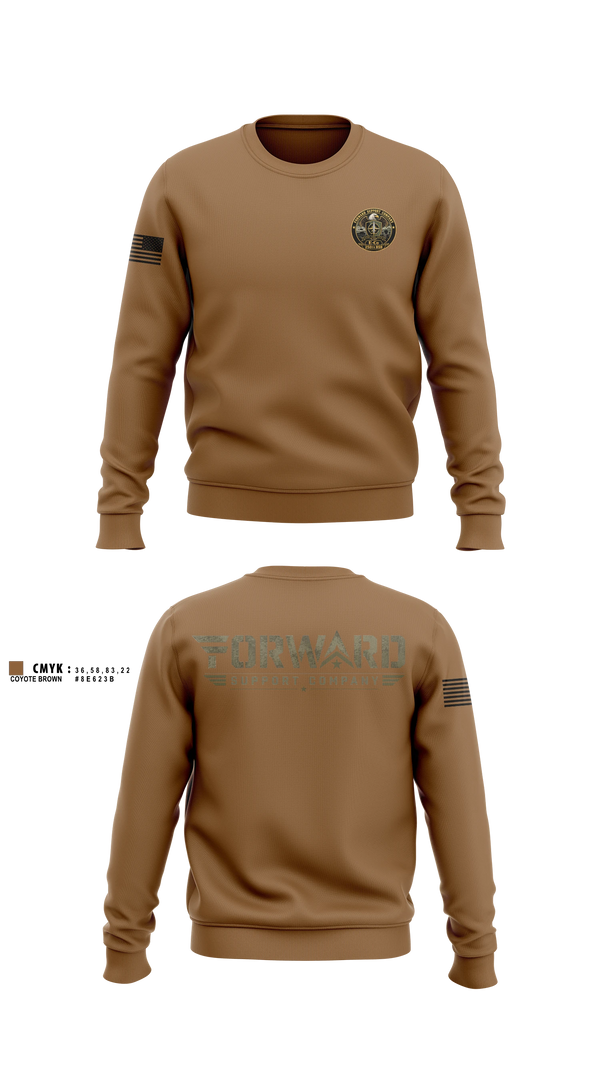 Crew Neck Sweatshirt, E-Co 250 BSB, Army, Teamtime, Team time, sublimation, custom sports apparel, team uniforms, spirit wear, spiritwear, sports uniforms, custom shirts, team store, custom team store, fundraiser sports, apparel fundraiser