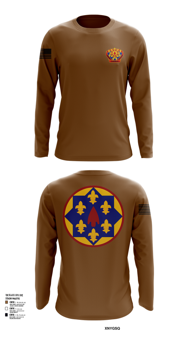 115th Regional Support Group (Rear Det) 43092620 Long Sleeve Performance Shirt 101