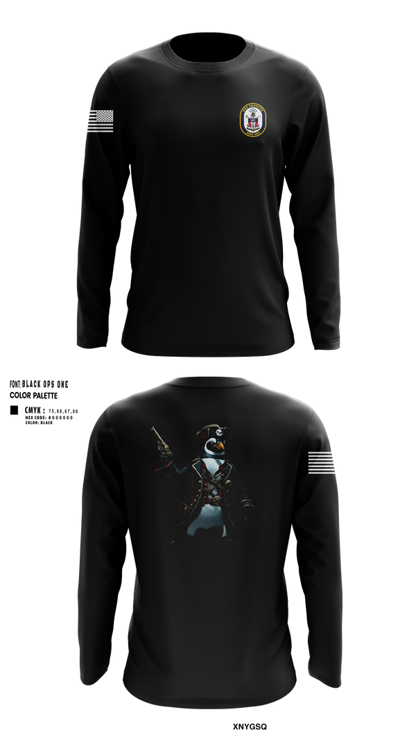 USS TRUXTUN DDG 103 86868328 Long Sleeve Performance Sweatshirt - 1