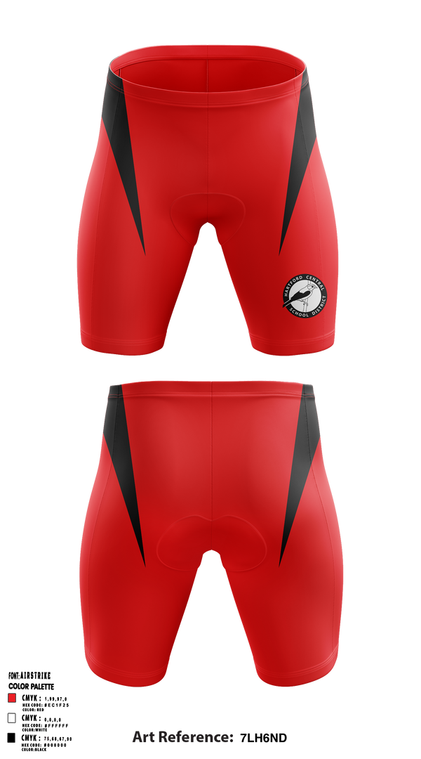 Hartford Central Tanagers Cross Country 80658737 Men's Compression Shorts - 1