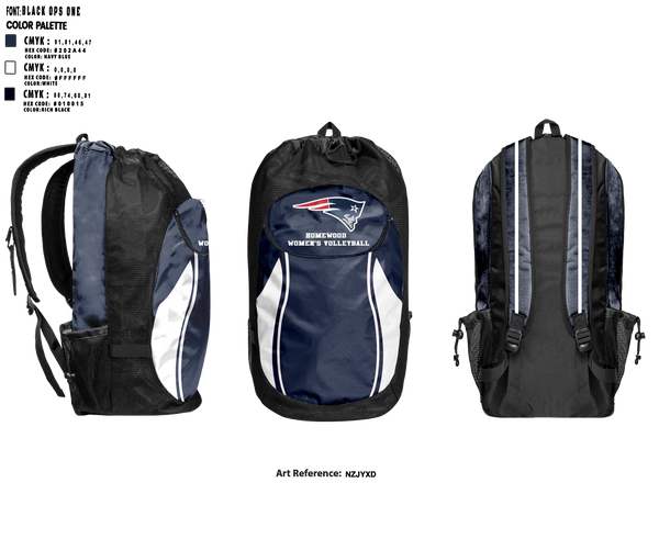 Homewood Volleyball 4156674 Gear Bag - 1