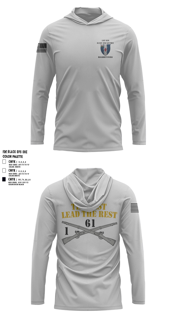 1-61 IN BN FSPC 11872632 Long Sleeve Performance Shirt with hood - 111