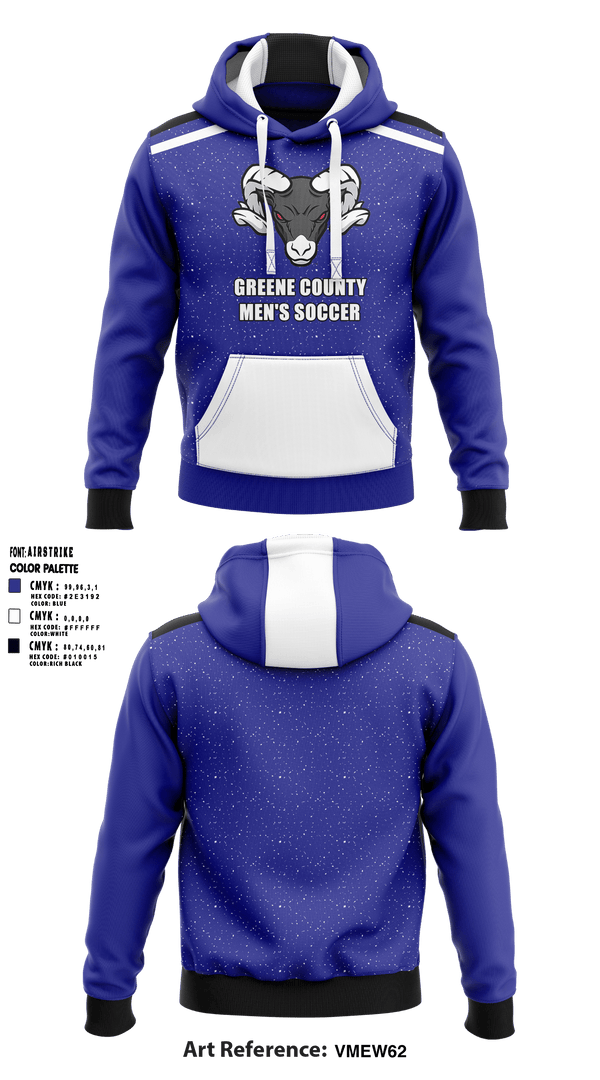 Greene County Middle School Soccer 53203314 Hoodie - 1
