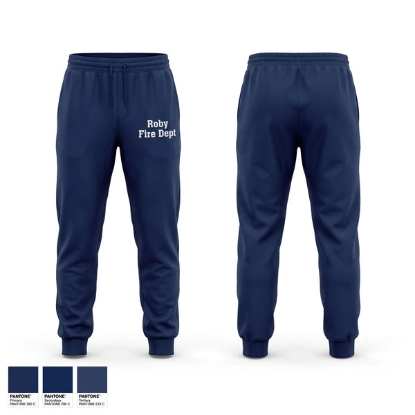 Sweatpants, Roby Fire Dept, Fire Department, Teamtime, Team time, sublimation, custom sports apparel, team uniforms, spirit wear, spiritwear, sports uniforms, custom shirts, team store, custom team store, fundraiser sports, apparel fundraiser