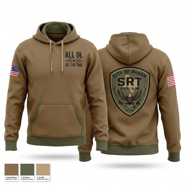 Hoodie, Pharr SRT, Police, Teamtime, Team time, sublimation, custom sports apparel, team uniforms, spirit wear, spiritwear, sports uniforms, custom shirts, team store, custom team store, fundraiser sports, apparel fundraiser