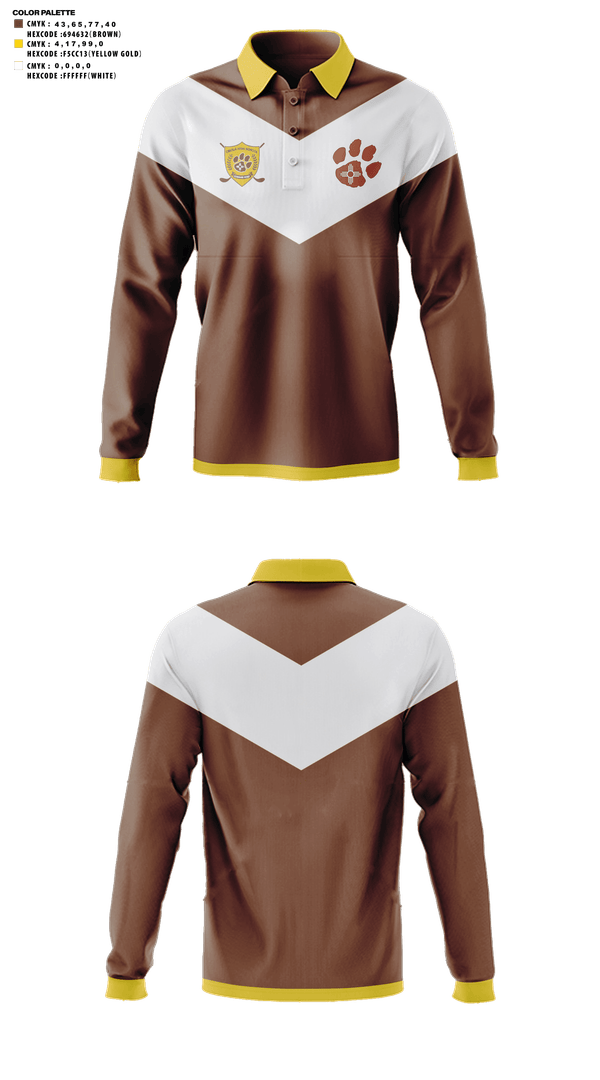 Long Sleeve Performance Polo, Cibola High School Golf, Golf, Teamtime, Team time, sublimation, custom sports apparel, team uniforms, spirit wear, spiritwear, sports uniforms, custom shirts, team store, custom team store, fundraiser sports, apparel fundraiser