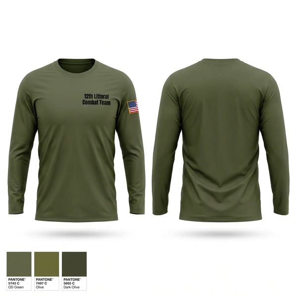Long Sleeve Performance Shirt, 12th Littoral Combat Team, Marines, Teamtime, Team time, sublimation, custom sports apparel, team uniforms, spirit wear, spiritwear, sports uniforms, custom shirts, team store, custom team store, fundraiser sports, apparel fundraiser