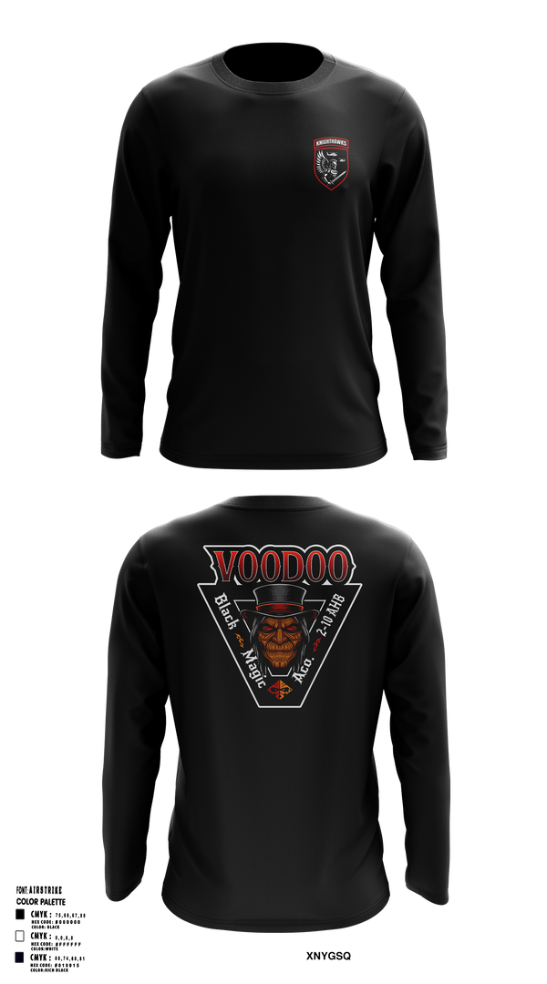 2-10 AHB Knighthawks Long Sleeve Performance Shirt - 6