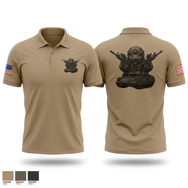 Short Sleeve Performance Polo, 3-69 AR, 1ABCT, 3ID, Army, Teamtime, Team time, sublimation, custom sports apparel, team uniforms, spirit wear, spiritwear, sports uniforms, custom shirts, team store, custom team store, fundraiser sports, apparel fundraiser