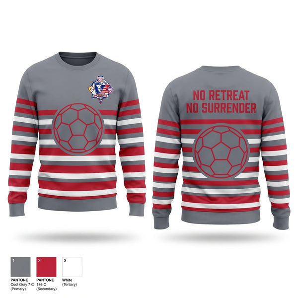 Crew Neck Sweatshirt, Patriots United FC, Men's Soccer, Teamtime, Team time, sublimation, custom sports apparel, team uniforms, spirit wear, spiritwear, sports uniforms, custom shirts, team store, custom team store, fundraiser sports, apparel fundraiser