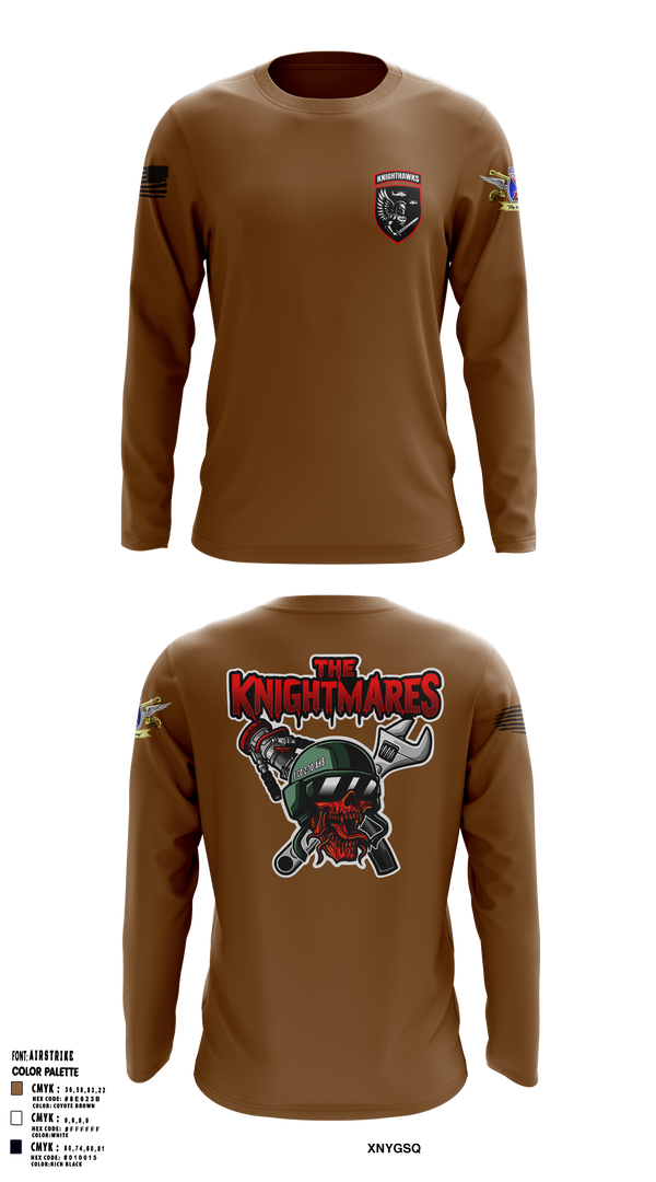 2-10 AHB Knighthawks 14380811 Long Sleeve Performance Shirt 9