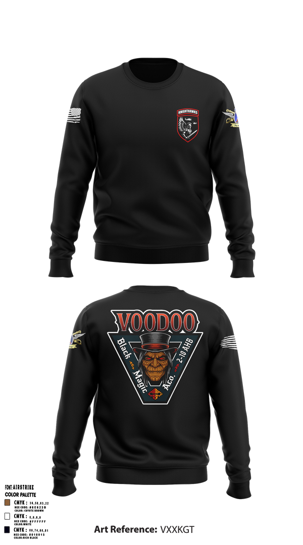 2-10 AHB Knighthawks 14380811 Crew Neck Sweatshirt - 3