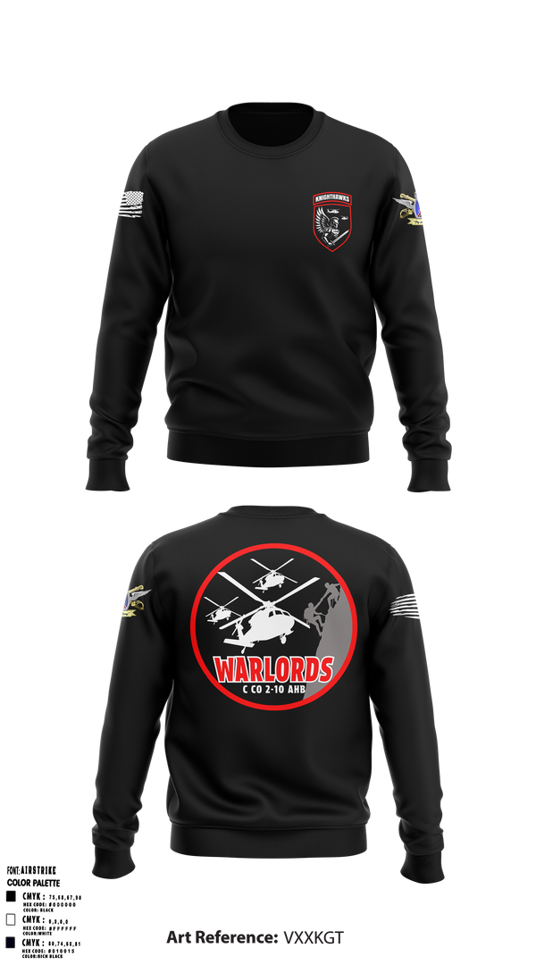 2-10 AHB Knighthawks 14380811 Crew Neck Sweatshirt - 6