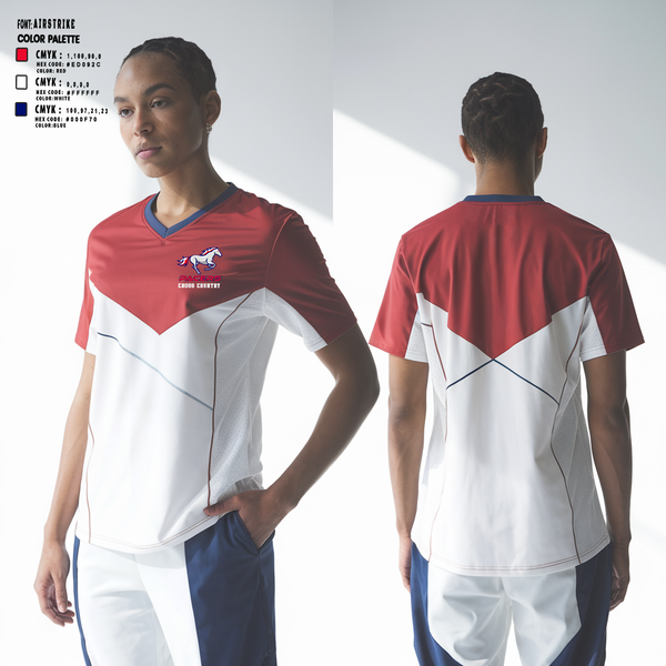 Plaza Park Pacers 617687 Women's Short Sleeve V-neck Shirt - 2