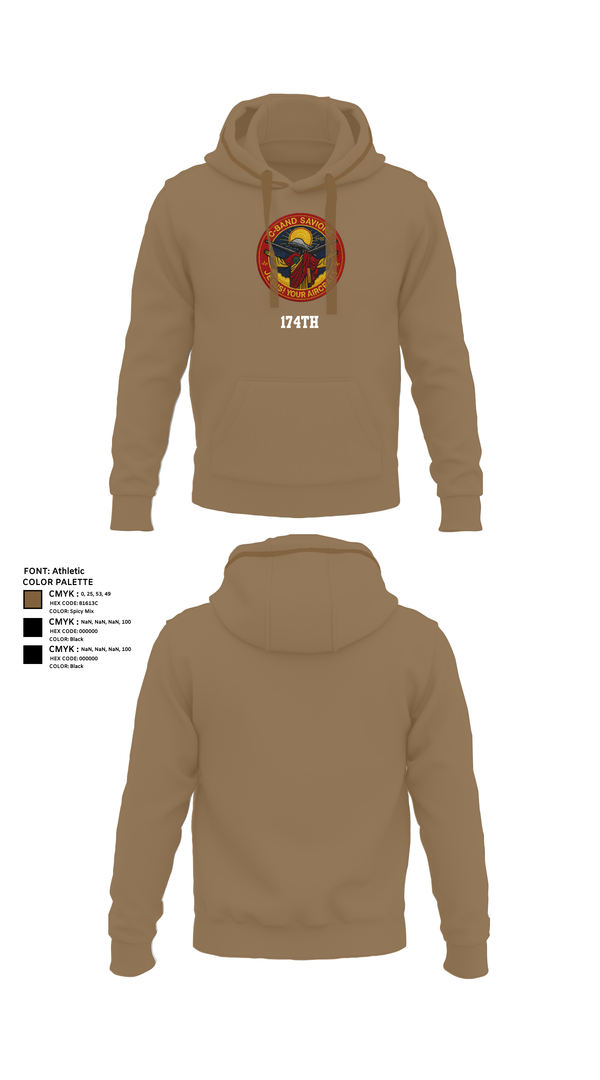 Hoodie, 174th, , Teamtime, Team time, sublimation, custom sports apparel, team uniforms, spirit wear, spiritwear, sports uniforms, custom shirts, team store, custom team store, fundraiser sports, apparel fundraiser