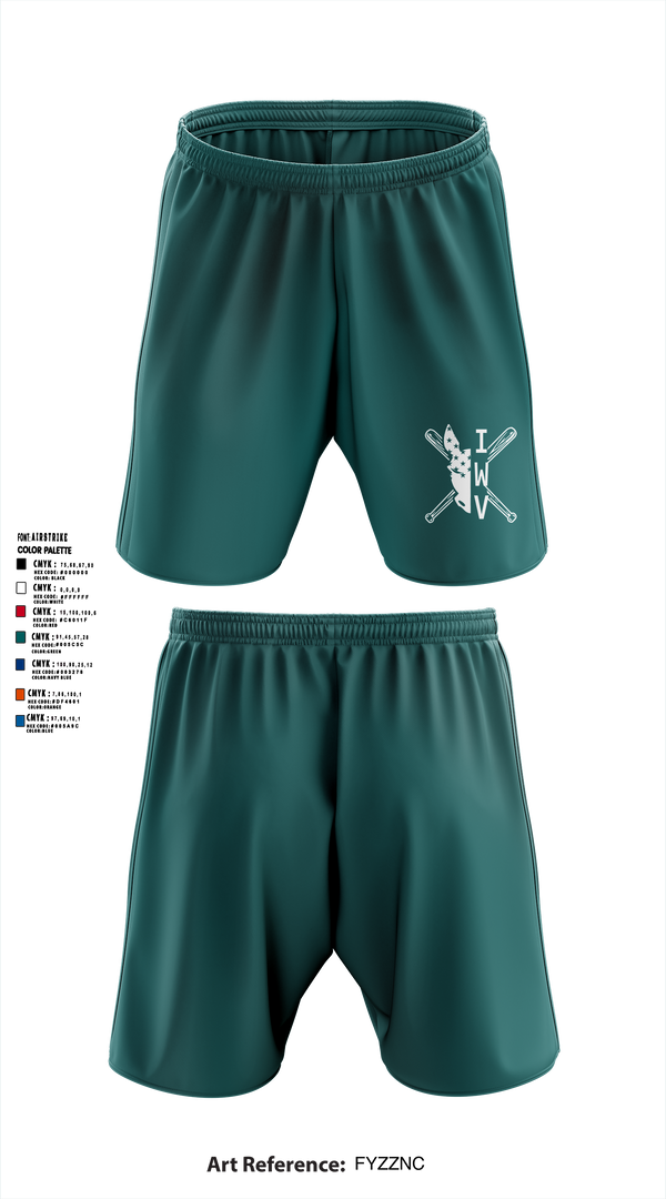 IWV Youth Baseball 15555147 Athletic Shorts With Pockets - 4