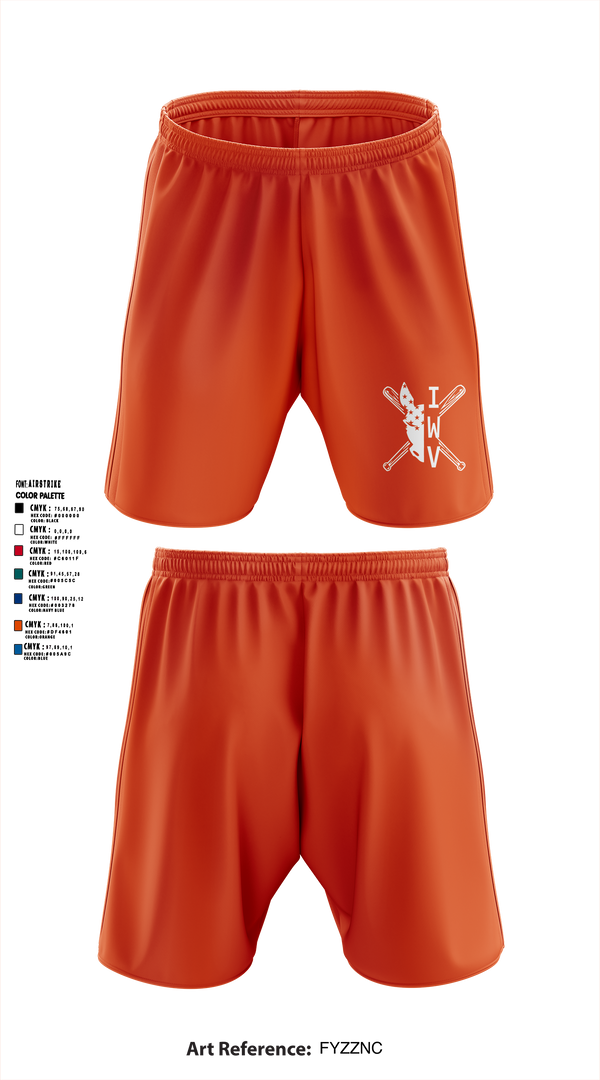 IWV Youth Baseball 15555147 Athletic Shorts With Pockets - 6