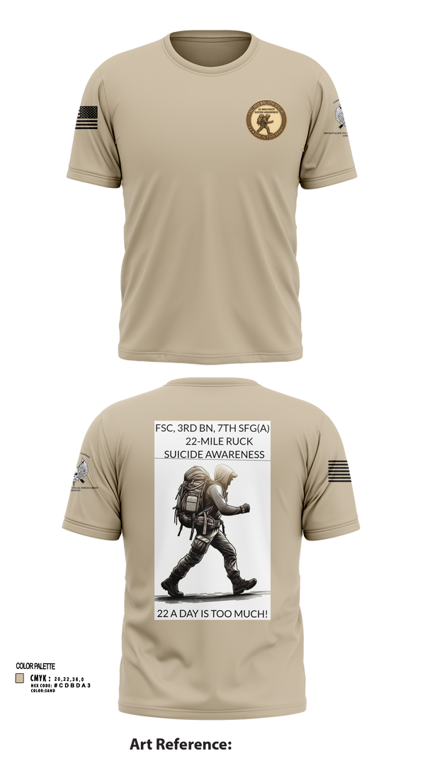 FSC, 3RD BN, 7TH SFG(A) 2558411 Short Sleeve Performance Shirt -2