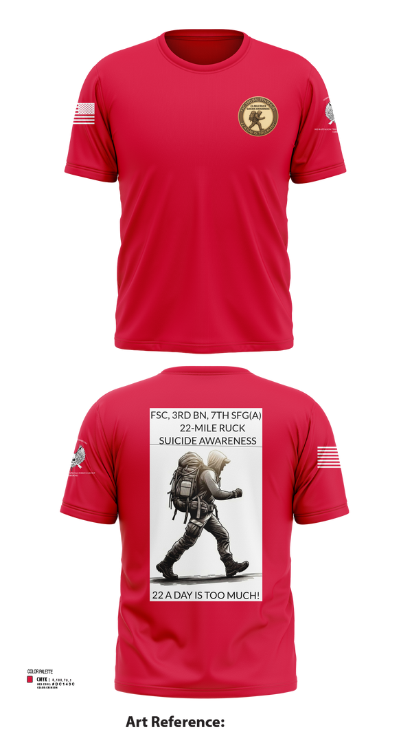 FSC, 3RD BN, 7TH SFG(A) 2558411 Short Sleeve Performance Shirt -3