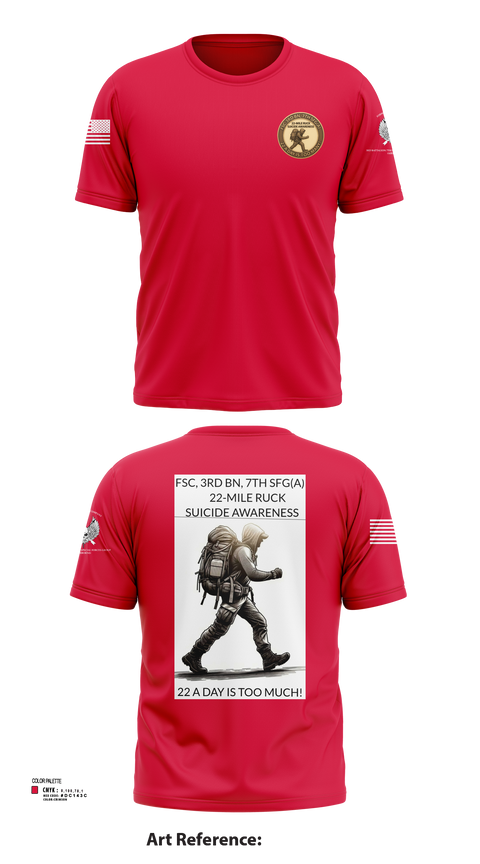 FSC, 3RD BN, 7TH SFG(A) 2558411 Short Sleeve Performance Shirt -3
