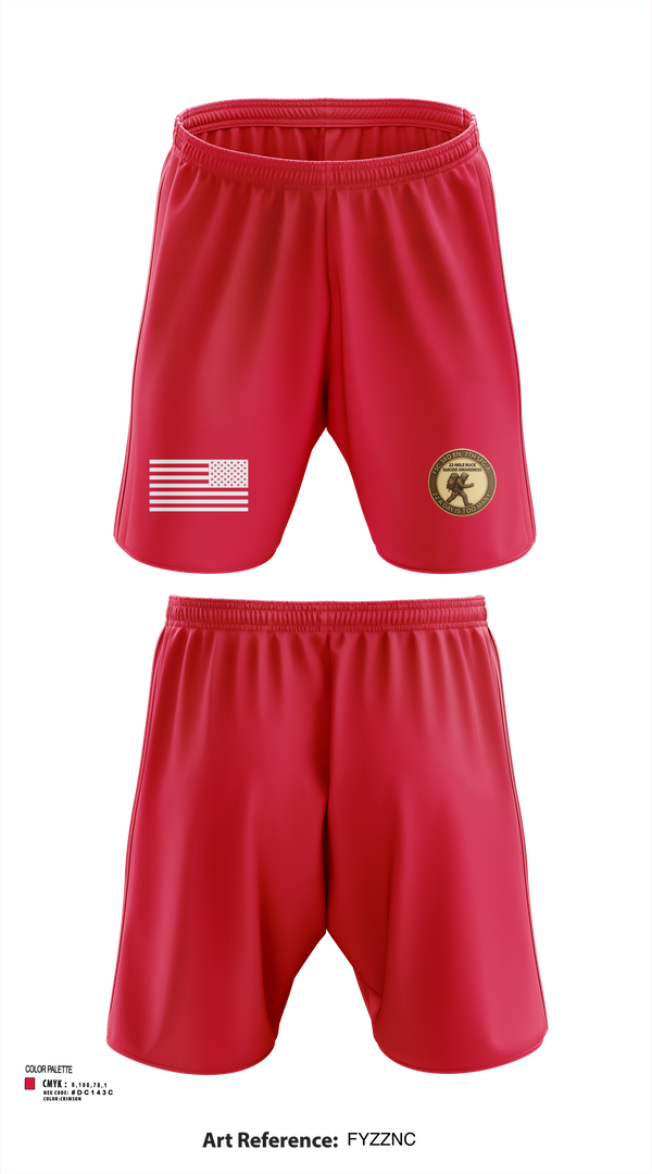 FSC, 3RD BN, 7TH SFG(A) 2558411 Athletic Shorts With Pockets -3