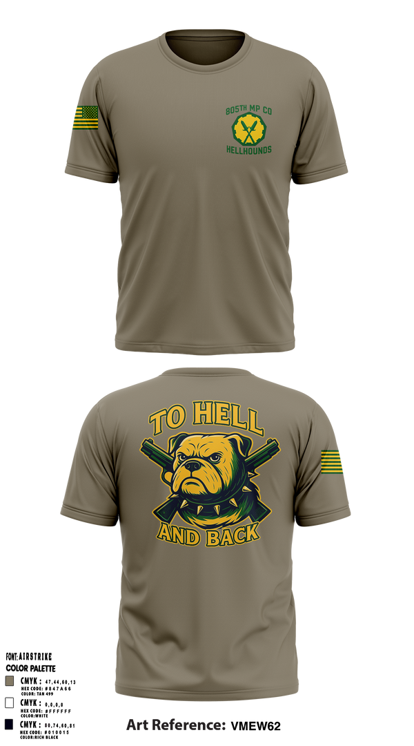 805th military police company 28927208 Old School Cotton Feel Shirt - 1