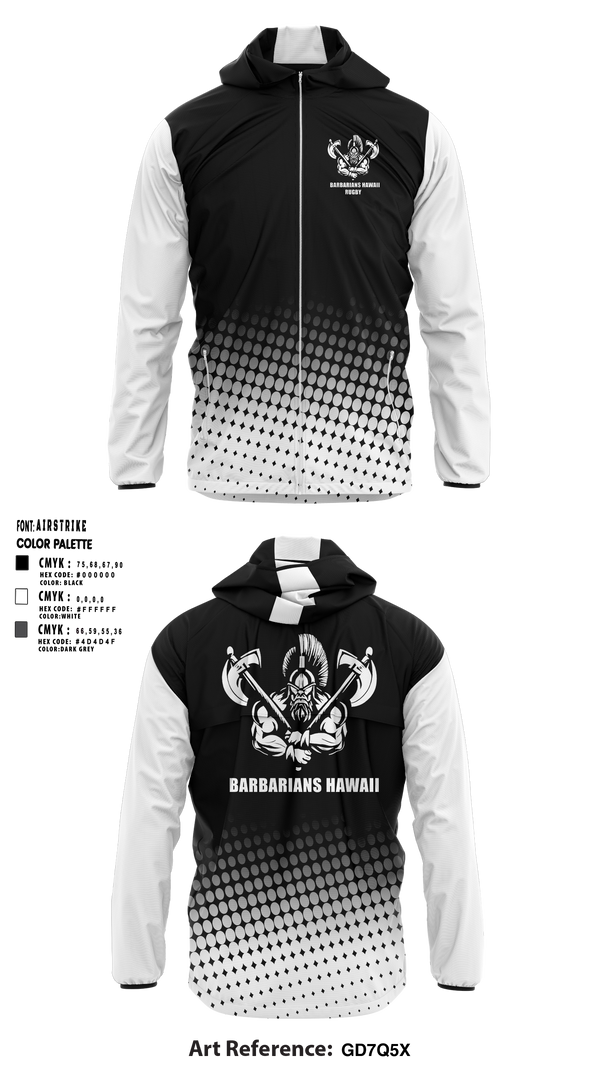 BARBARIANS HAWAII 46086231 Windbreaker - 1