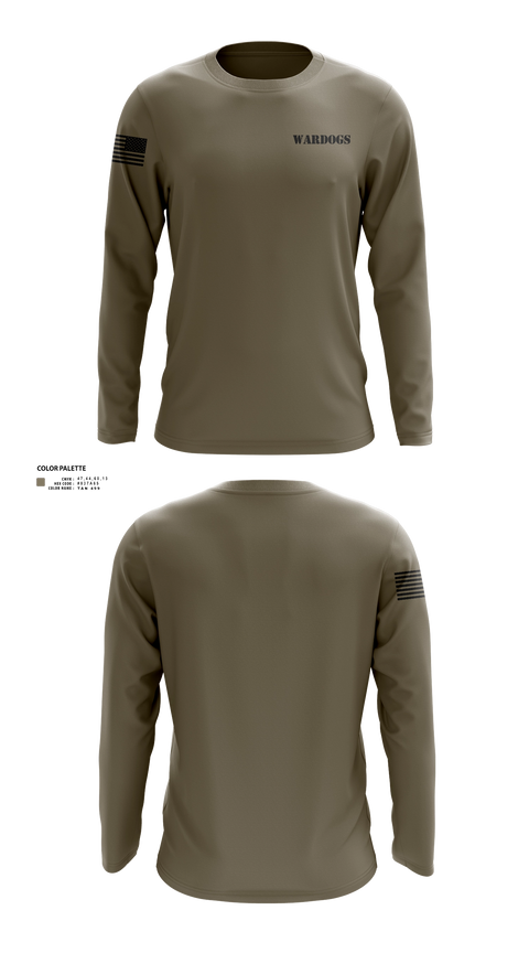 Long Sleeve Performance Shirt, WARDOGSWARDOGS, Army, Teamtime, Team time, sublimation, custom sports apparel, team uniforms, spirit wear, spiritwear, sports uniforms, custom shirts, team store, custom team store, fundraiser sports, apparel fundraiser