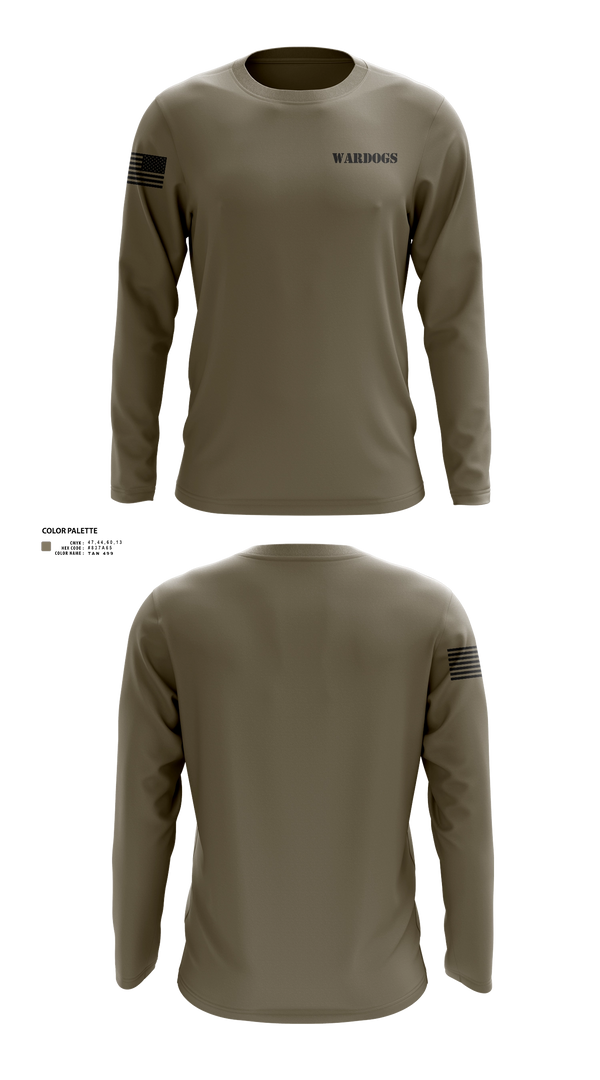 Long Sleeve Performance Shirt, WARDOGSWARDOGS, Army, Teamtime, Team time, sublimation, custom sports apparel, team uniforms, spirit wear, spiritwear, sports uniforms, custom shirts, team store, custom team store, fundraiser sports, apparel fundraiser