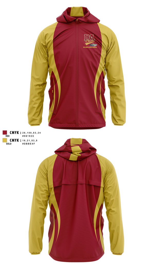 De Anza High School 76692398 Windbreaker - 1