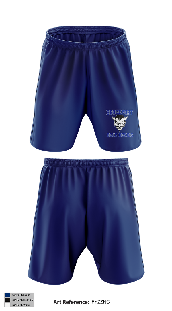 Brockport Blue Devils Swim & Dive 57976112 Athletic Shorts With Pockets - 1