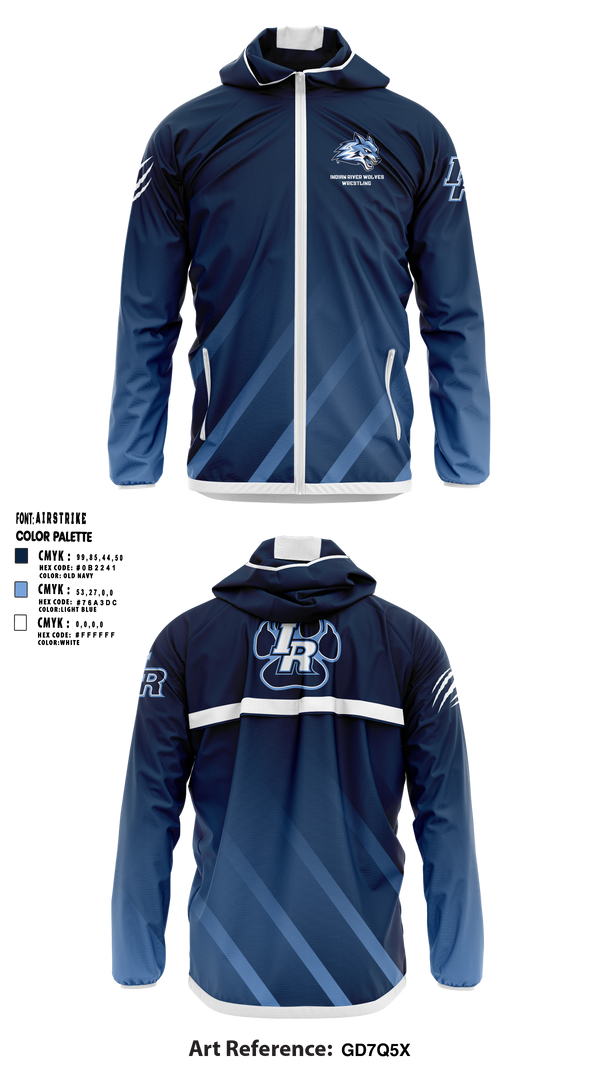 Indian River Wolves 97303805 Windbreaker - 1