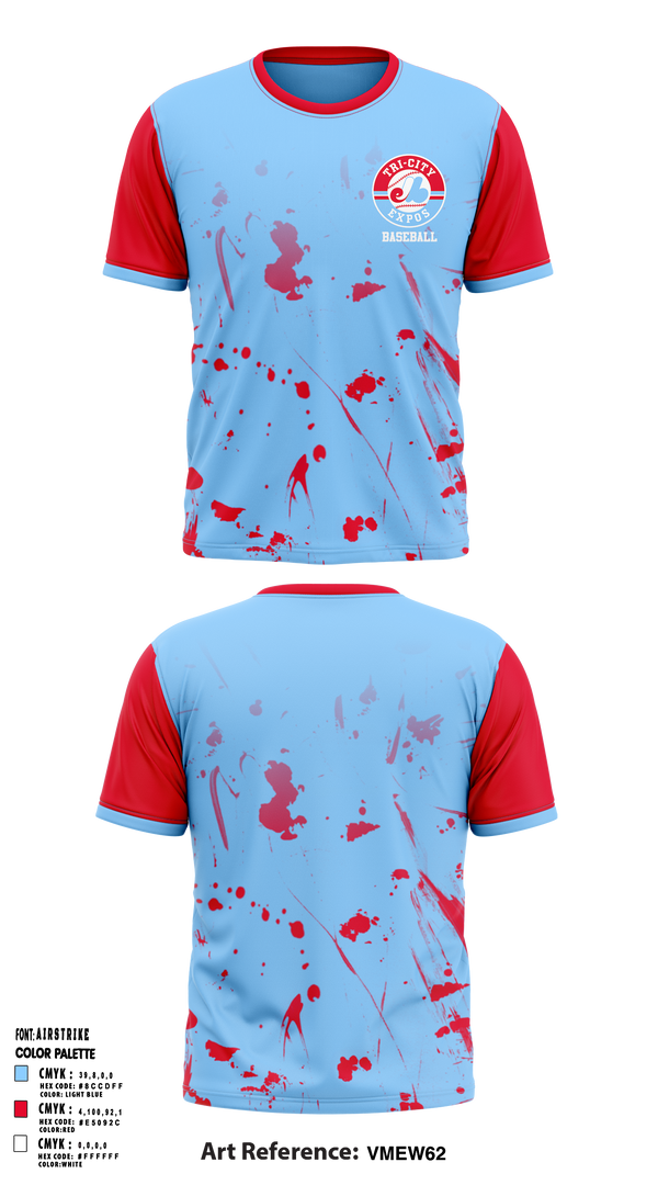 Tri-City Expos 35265208 Short Sleeve Performance Shirt - 1
