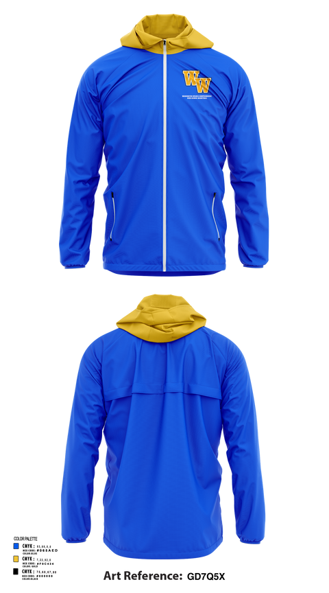 Washington-Wilkes Comprehensive High School Basketball 67951980 Windbreaker - 41