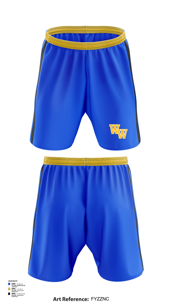 Washington-Wilkes Comprehensive High School Basketball 67951980 Athletic Shorts With Pockets - 41