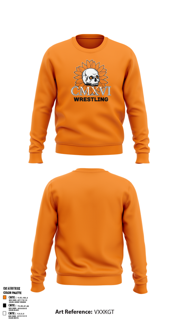 Nine 16 Wrestling Club 58954215 Crew Neck Sweatshirt - 1